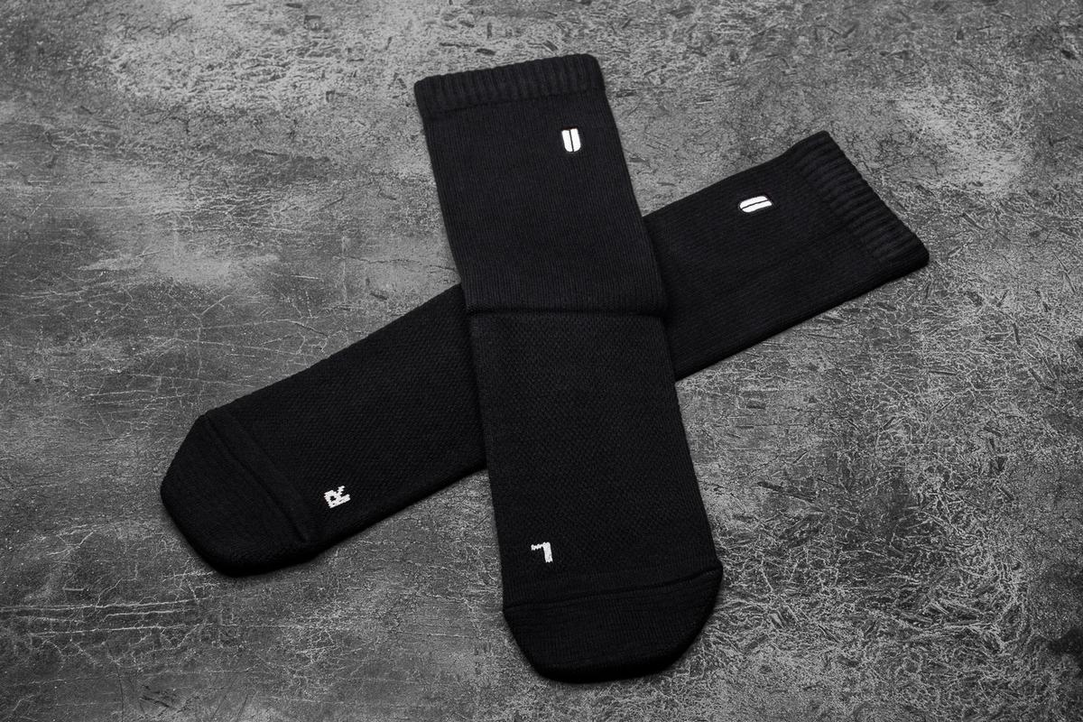 Nobull Crew All Love Women's Socks Black | Australia (WQ4016)